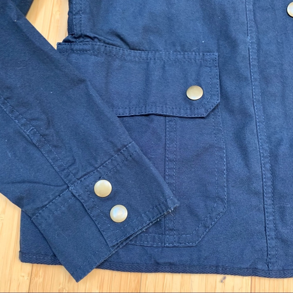 Kut From The Kloth Navy Blue Utility Jacket, S. - Picture 4 of 6